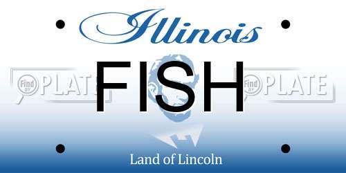FISH Illinois License Plate
