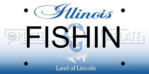 FISHIN Illinois License Plate