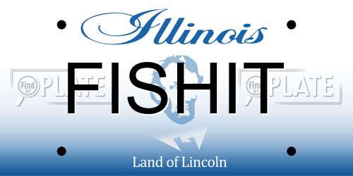 FISHIT Illinois License Plate