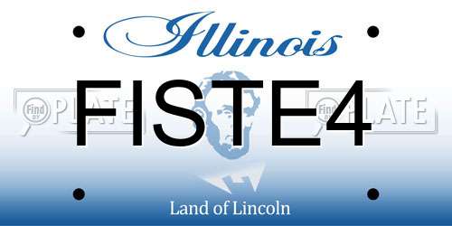 FISTE4 Illinois License Plate
