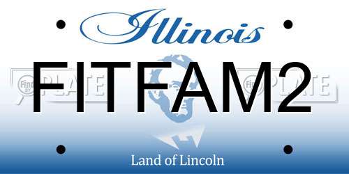 FITFAM2 Illinois License Plate