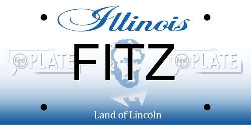 FITZ Illinois License Plate