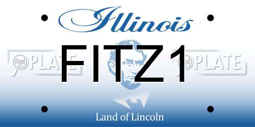 FITZ1 Illinois License Plate