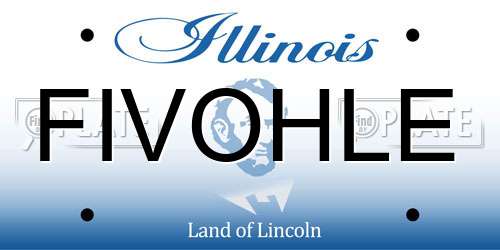 FIVOHLE Illinois License Plate