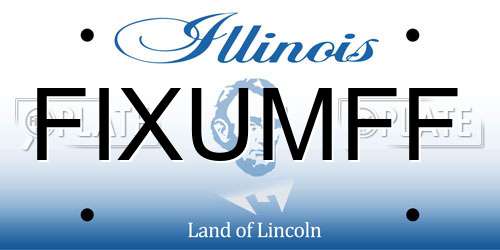 FIXUMFF Illinois License Plate