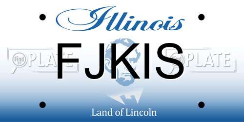 FJKIS Illinois License Plate