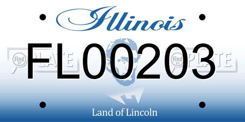 FL00203 Illinois License Plate