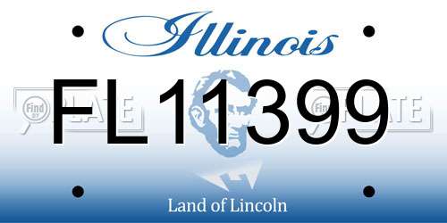 FL11399 Illinois License Plate