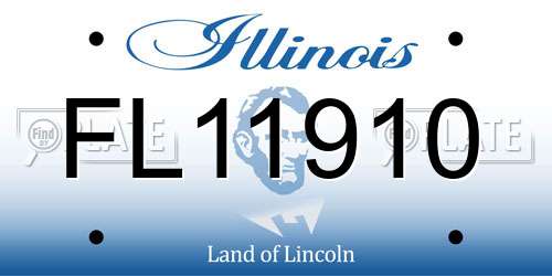 FL11910 Illinois License Plate