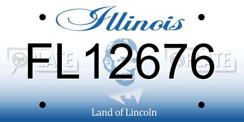 FL12676 Illinois License Plate