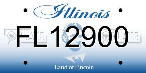 FL12900 Illinois License Plate