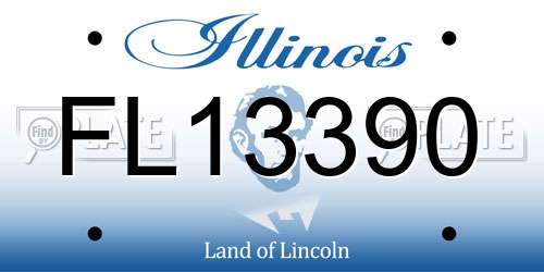 FL13390 Illinois License Plate