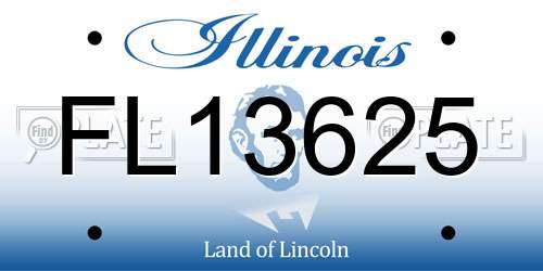 FL13625 Illinois License Plate