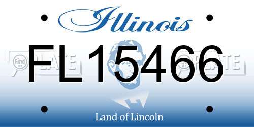 FL15466 Illinois License Plate