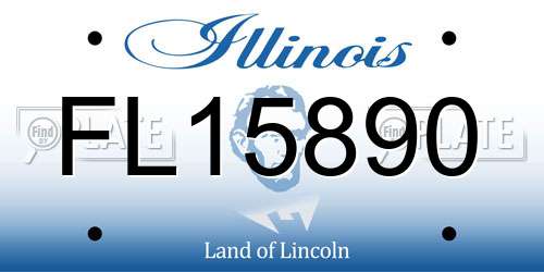 FL15890 Illinois License Plate