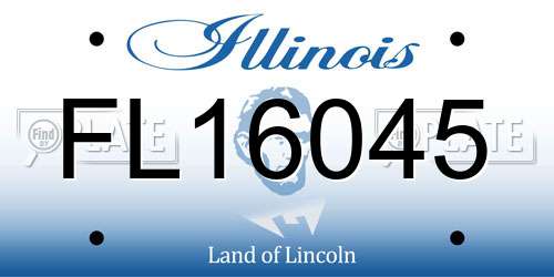 FL16045 Illinois License Plate