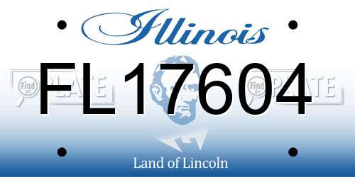 FL17604 Illinois License Plate
