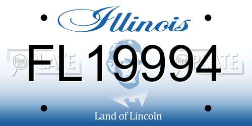 FL19994 Illinois License Plate