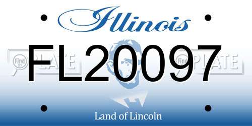 FL20097 Illinois License Plate