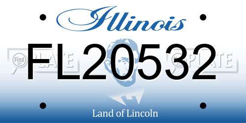 FL20532 Illinois License Plate