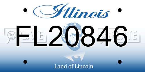 FL20846 Illinois License Plate