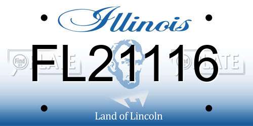 FL21116 Illinois License Plate