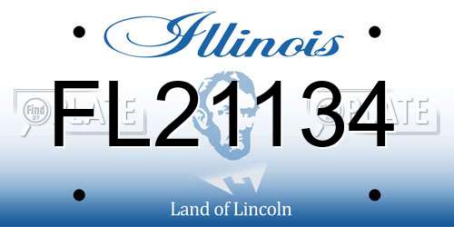 FL21134 Illinois License Plate