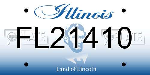 FL21410 Illinois License Plate