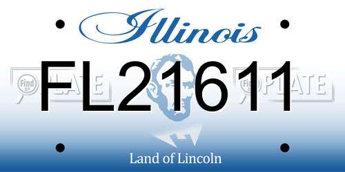 FL21611 Illinois License Plate