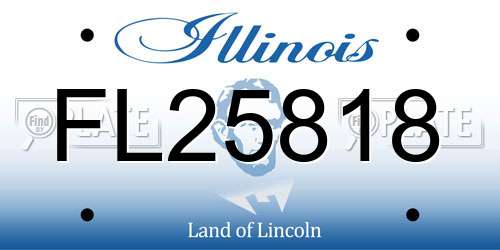 FL25818 Illinois License Plate