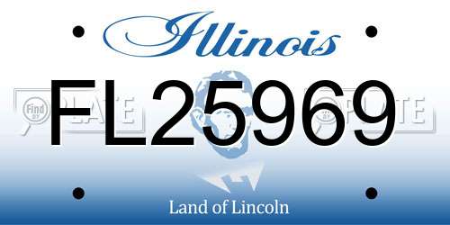FL25969 Illinois License Plate