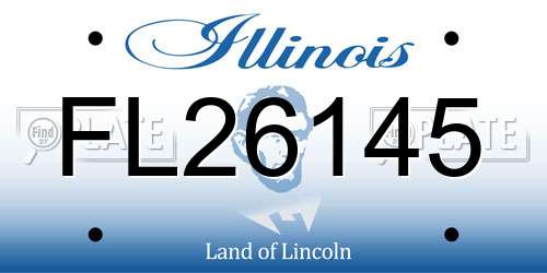 FL26145 Illinois License Plate