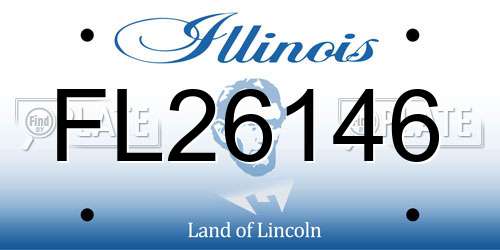 FL26146 Illinois License Plate