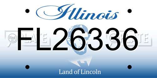 FL26336 Illinois License Plate