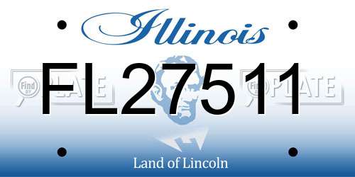FL27511 Illinois License Plate