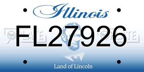 FL27926 Illinois License Plate