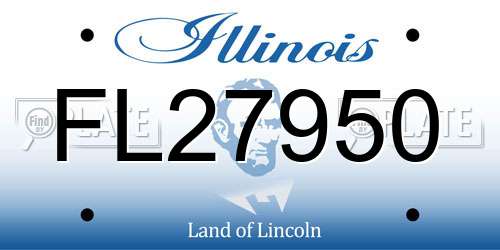 FL27950 Illinois License Plate