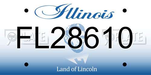FL28610 Illinois License Plate