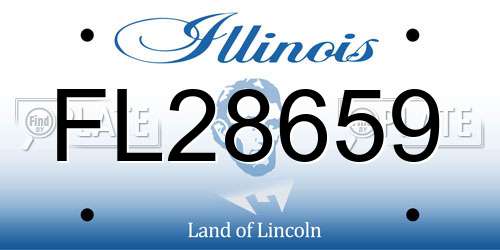 FL28659 Illinois License Plate