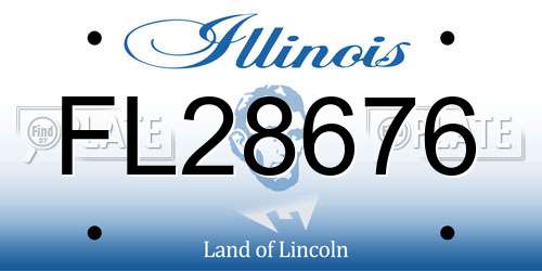 FL28676 Illinois License Plate