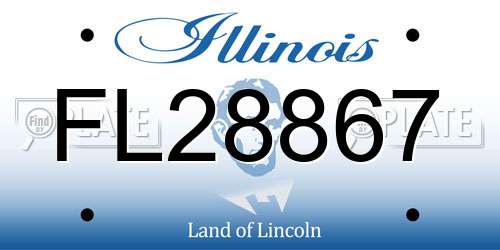 FL28867 Illinois License Plate
