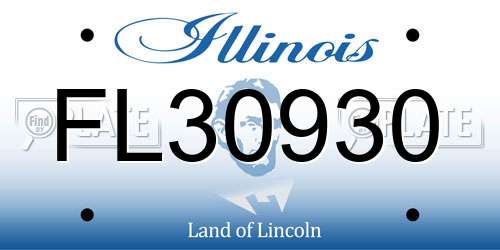 FL30930 Illinois License Plate