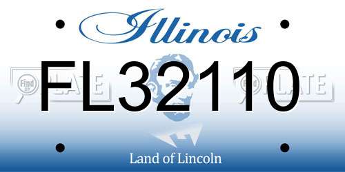FL32110 Illinois License Plate