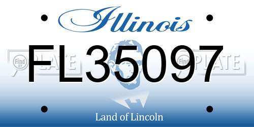 FL35097 Illinois License Plate