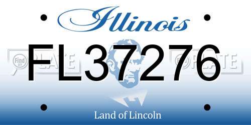FL37276 Illinois License Plate