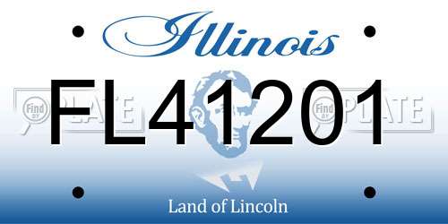 FL41201 Illinois License Plate