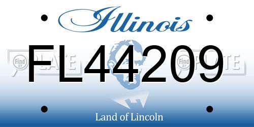 FL44209 Illinois License Plate