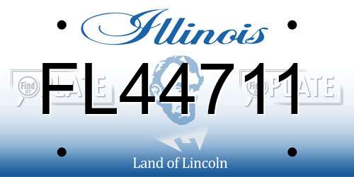 FL44711 Illinois License Plate