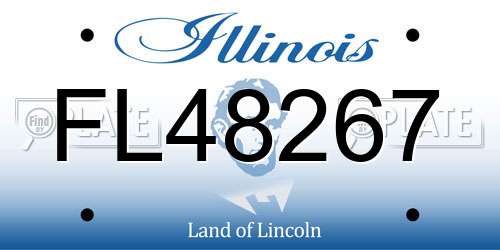 FL48267 Illinois License Plate