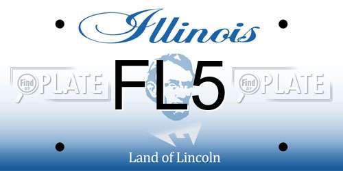FL5 Illinois License Plate
